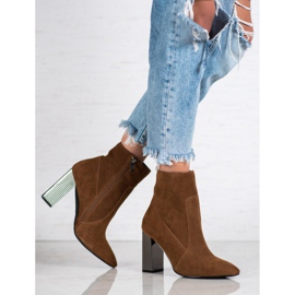 Goodin Sexy kožené boty hnědý 2