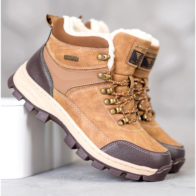 Arrigo Bello Šněrovací zimní boty hnědý 1