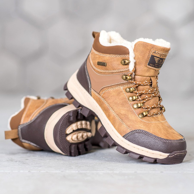 Arrigo Bello Šněrovací zimní boty hnědý 2