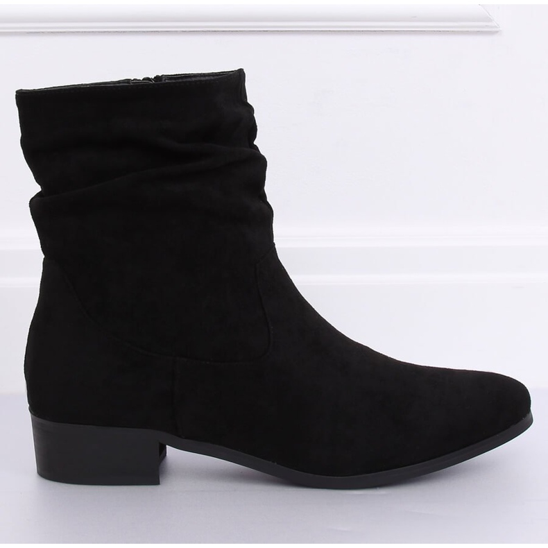 Klasické černé dámské boty YK-101 Black černý 1