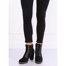 Černé vysoké podpatky 995-37 černé černý 2