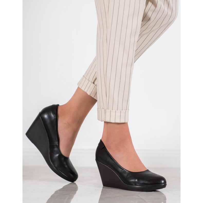 J. Star Klasická klínová čerpadla černá 2