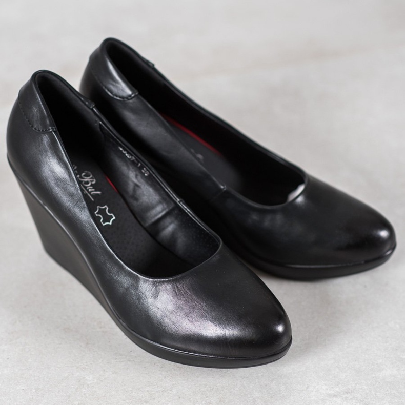 J. Star Klasická klínová čerpadla černá 1