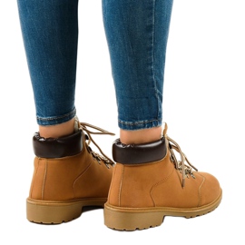 Velbloudí zateplené boty DS1702 hnědý 3