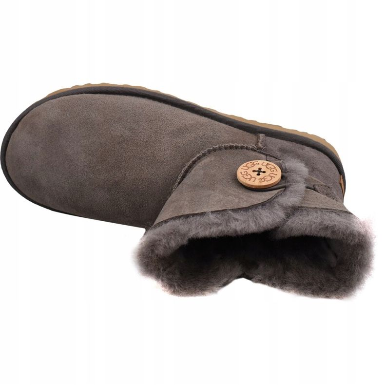 Boty Ugg Mini Bailey Button Ii W 1016422-MOLE hnědý 2