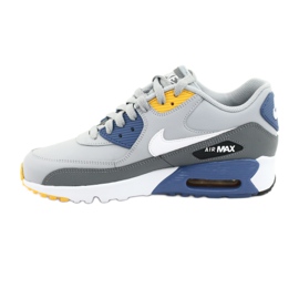Nike Air Max 90 Ltr Gs Jr 833412-026 bílý modrý šedá 2 Nike Air Max 90 Ltr Gs Jr 833412-026 bílý modrý šedá 2