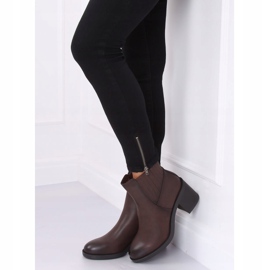 Hnědé boty Chelsea hnědé 8017 hnědé hnědý 1