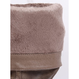 Dámské ploché boty, béžová 1084-PG Khaki béžový 2