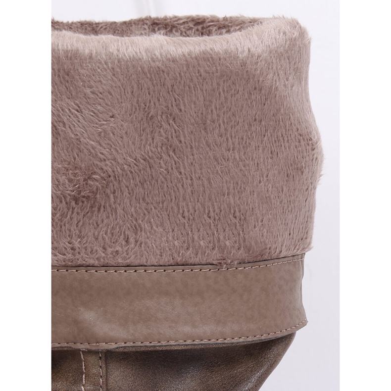 Dámské ploché boty, béžová 1084-PG Khaki béžový 2