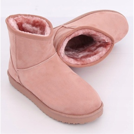 Krátké růžové sněhové boty LV56P Pink růžový 2