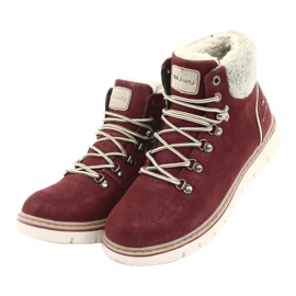 Šněrovací zimní boty MCKEY 1072 hnědý vícebarevný šedá 3 Šněrovací zimní boty MCKEY 1072 hnědý vícebarevný šedá 3