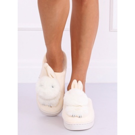 Dámské pantofle zajíčci béžové MA01 Béžové béžový 2