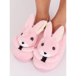 Dámské pantofle zajíčci světle růžová MA17 růžová růžový 1