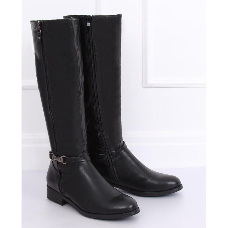 Černé dámské jezdecké boty SP37 Black černý 1
