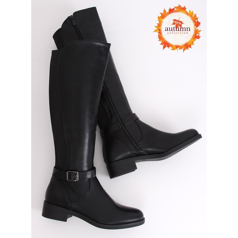 Černé dámské boty G-7602 Black černý 1
