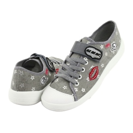 Dětská obuv Befado 251Q095 červené šedá 4