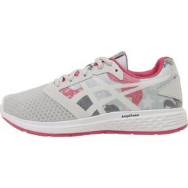 Běžecké boty Asics Patriot 10 Sp Jr 1014A039-022 šedá 1 Běžecké boty Asics Patriot 10 Sp Jr 1014A039-022 šedá 1