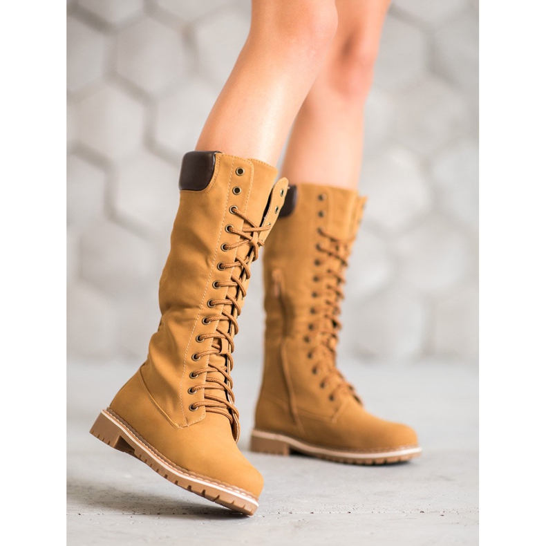 Seastar Teplé šněrovací boty hnědý 2