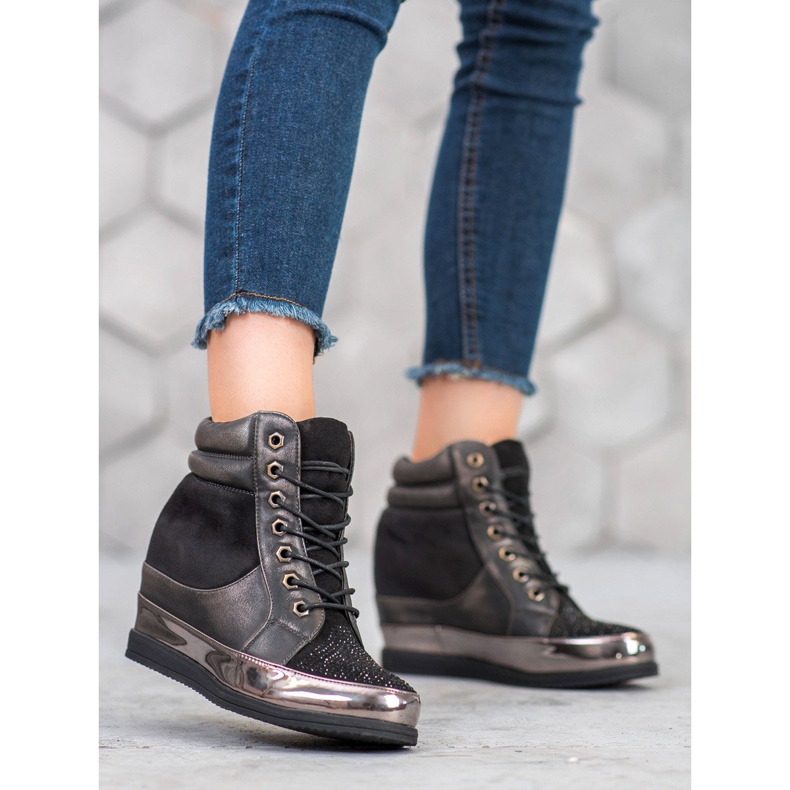 Sergio Leone Tenisky S Krystaly černý 1