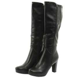 M.Daszyński Boty na sloupku Daszyński SA50 černá 3