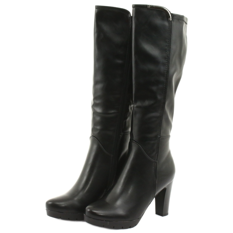 M.Daszyński Boty na sloupku Daszyński SA50 černá 3