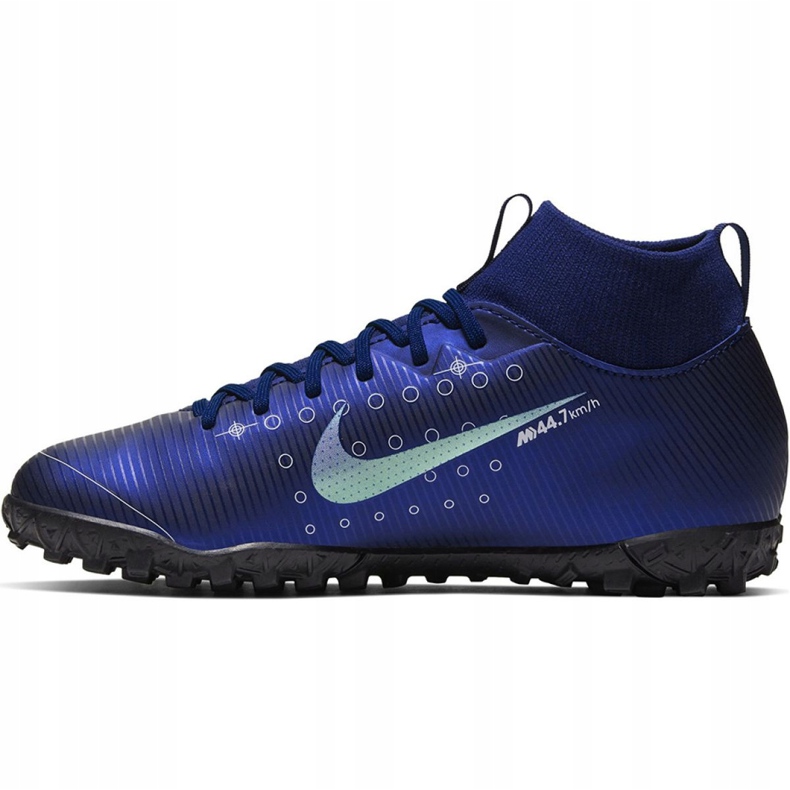 Kopačky Nike Mercurial Superfly 7 Academy Mds Tf Jr BQ5407 401 námořnická modř námořnická modř 2