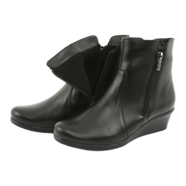 Zimní boty na klínku Angello 971 černá 5