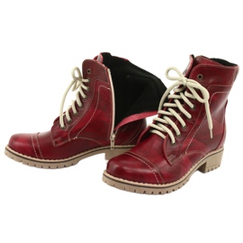 Zateplené boty s jezdcem Naszbut 845 červené 5