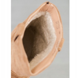 Seastar Béžové ploché kozačky béžový 2 Seastar Béžové ploché kozačky béžový 2