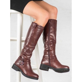 Super Me Teplé boty červené 1