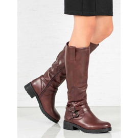 Super Me Teplé boty červené 2