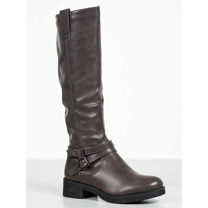 Super Me Teplé boty šedá 1