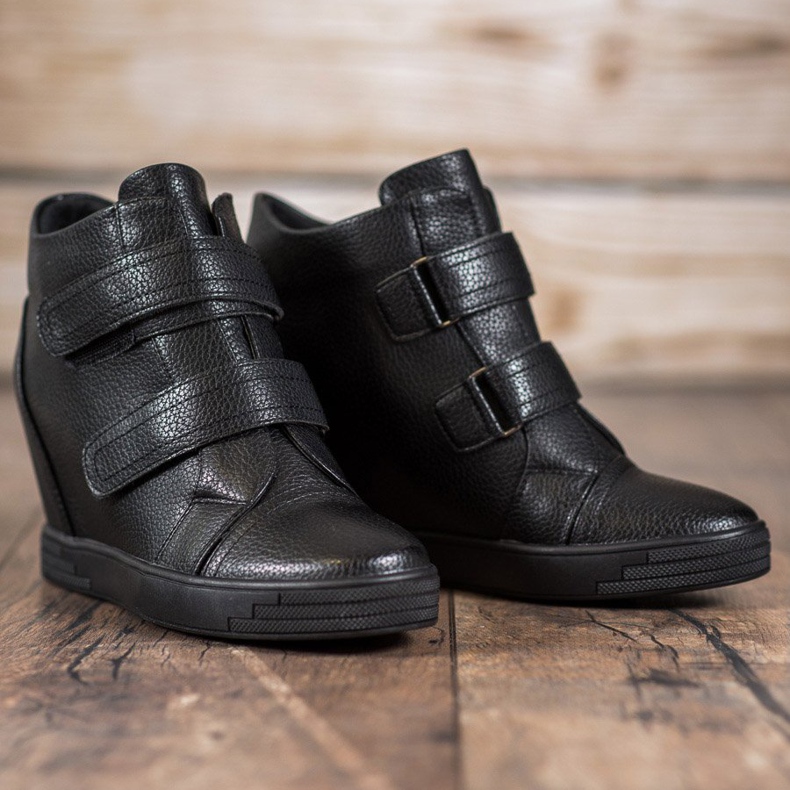 Sergio Leone Eko kožené tenisky černá 1