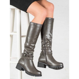 Nio Nio Boty na platformě šedá 1