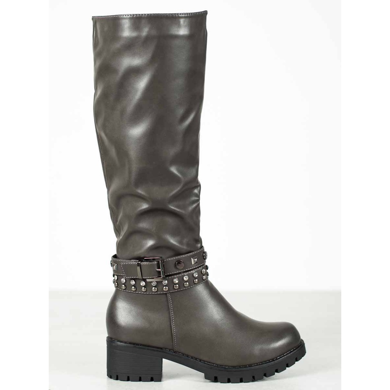 Nio Nio Boty na platformě šedá 2