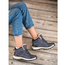 Arrigo Bello Šněrovací zimní boty modrý 2