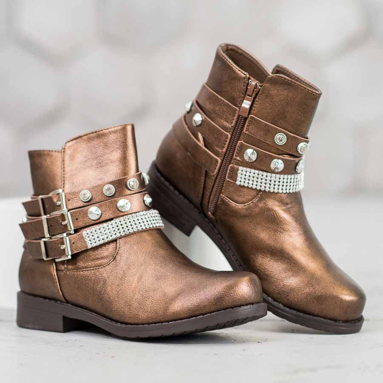 Forever Folie hnědé boty hnědý 2