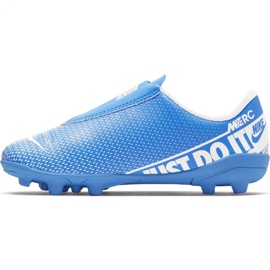 Kopačky Nike Mercurial Vapor 13 Club Mg PS (V) Jr AT8162 414 modrý modrý 2 Kopačky Nike Mercurial Vapor 13 Club Mg PS (V) Jr AT8162 414 modrý modrý 2