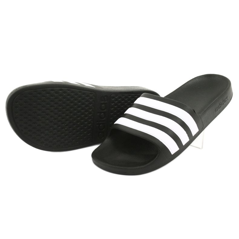 Pantofle Adidas Adilette Aqua K Jr F35556 bílý černý 4