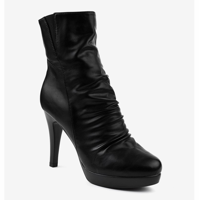 Černé zateplené boty GFA418 černá 1