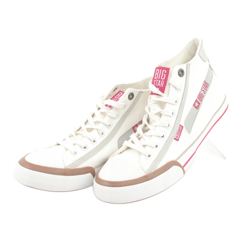 Pánské bílé tenisky Big Star 174080 bílý 3 Pánské bílé tenisky Big Star 174080 bílý 3