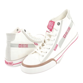 Pánské bílé tenisky Big Star 174080 bílý 4 Pánské bílé tenisky Big Star 174080 bílý 4