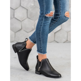 Cm Paris Chelsea boty s ozdobným zipem černý 1