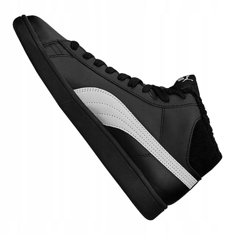 Puma Smash V2 Mid L Fur Jr 366895-05 černý 1