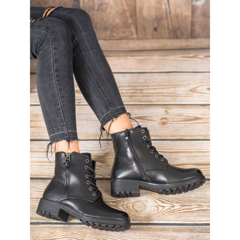 J. Star Klasické lapače vyrobené z ekologické kůže černá 1