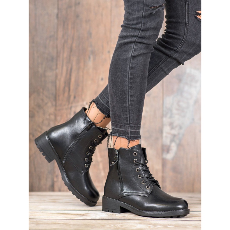 J. Star Klasické lapače vyrobené z ekologické kůže černá 2