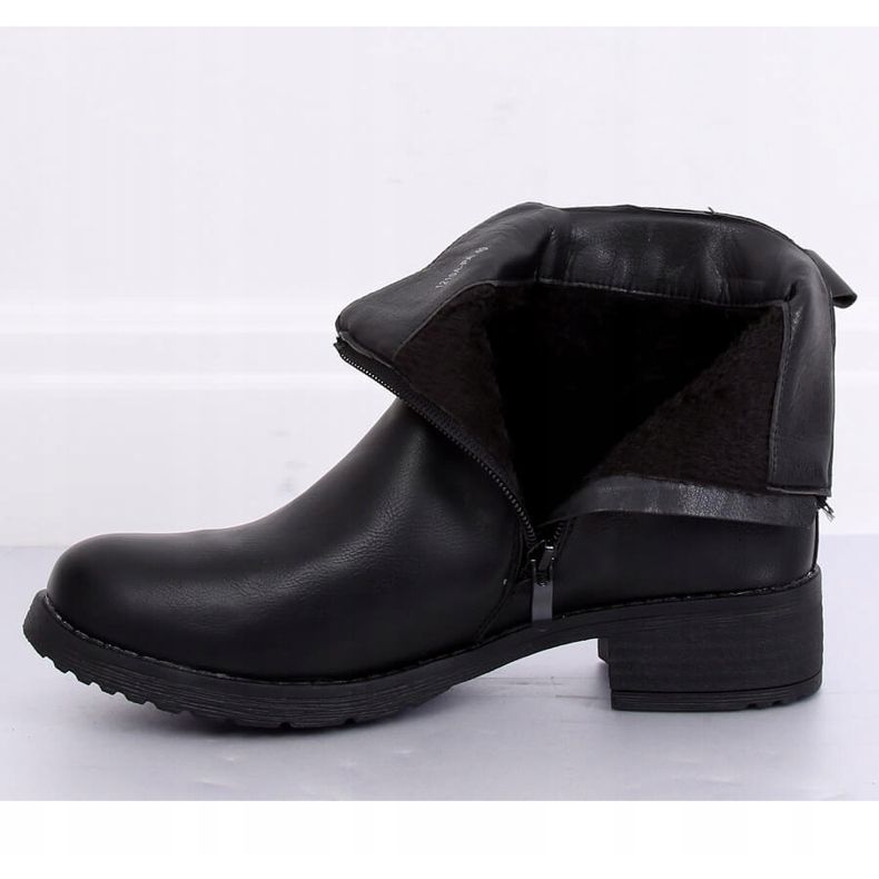 Černé dámské černé boty 1210A-PA Black černý 2