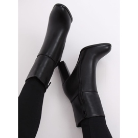 Černé vysoké podpatky 1345 černé černá 1