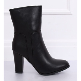 Černé vysoké podpatky 1345 černé černá 2