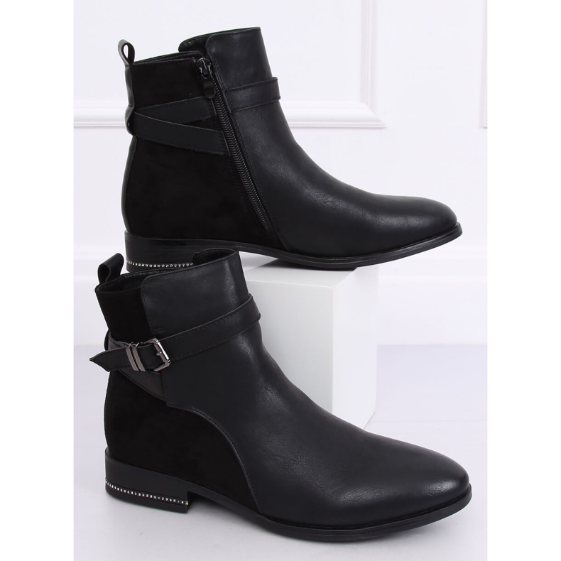 Dámské černé boty Jodhpur 3332 Black černý 1